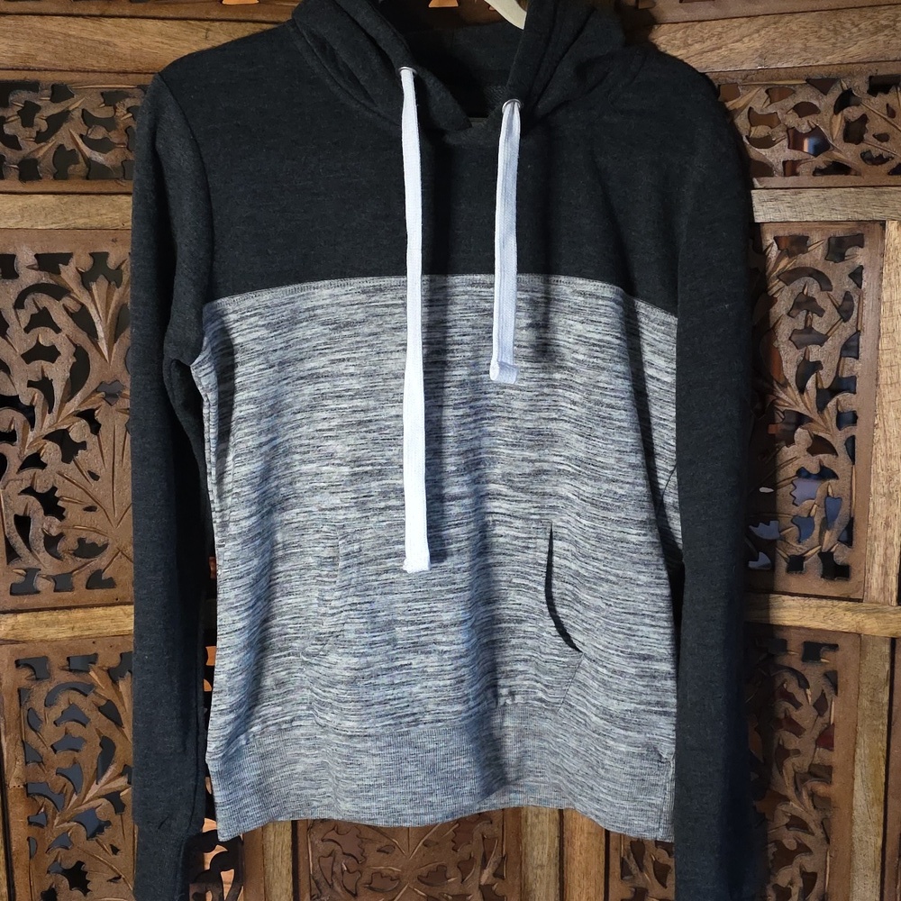 Reflex Charcoal and Heather Gray Hoodie Sweater